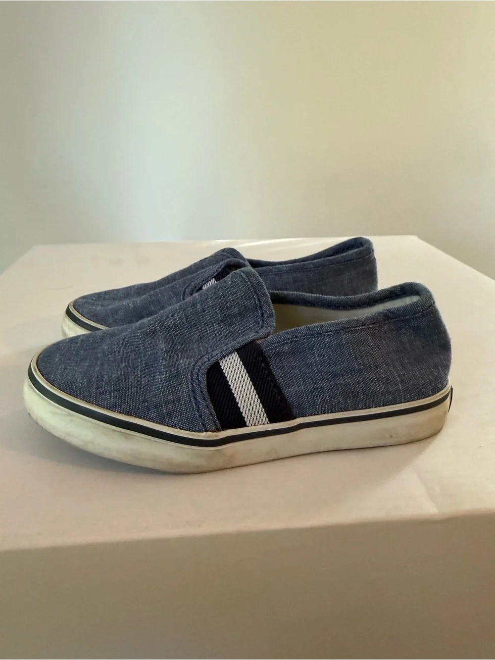 Janie And Jack Slip On Blue Shoes Toddler Size 9 #Lux-K-SH